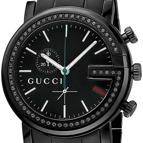 gucci watch with diamond g|men's black diamond gucci watch.